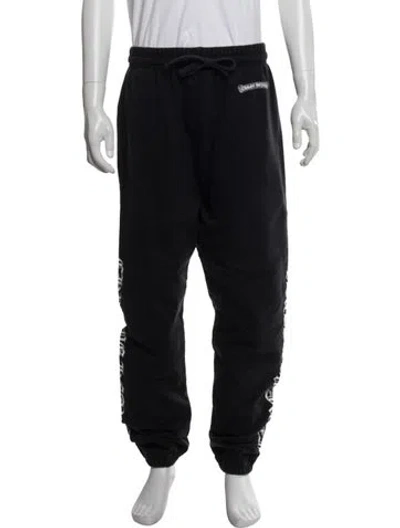 Pre-owned Chrome Hearts Graphic Print Joggers In Black