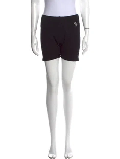 Pre-owned Chrome Hearts Graphic Print Mini Shorts In Black