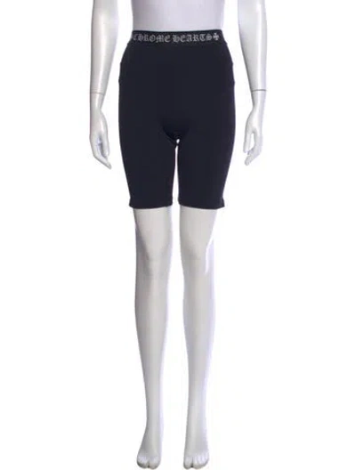 Pre-owned Chrome Hearts Graphic Print Mini Shorts In Black