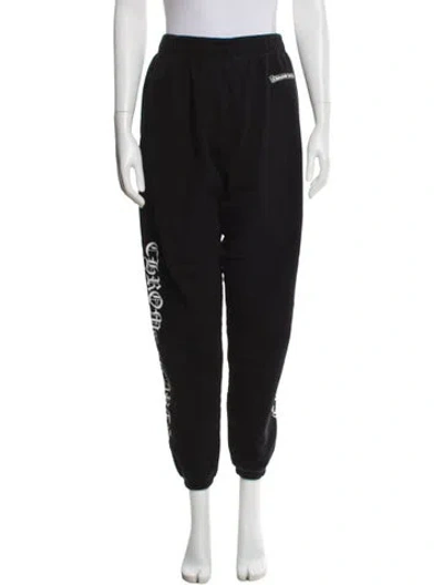 Pre-owned Chrome Hearts Graphic Print Sweatpants In Black