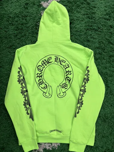 Pre-owned Chrome Hearts Green Hoodie Pullover Medium Miami Exclusive