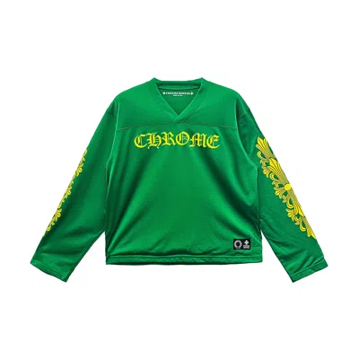 Pre-owned Chrome Hearts Green Mesh Jersry Long Sleeve Tee