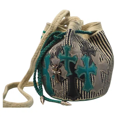 Pre-owned Chrome Hearts Guanabana Multicoloured Leather Cross Satchel Shoulder Bag In Black