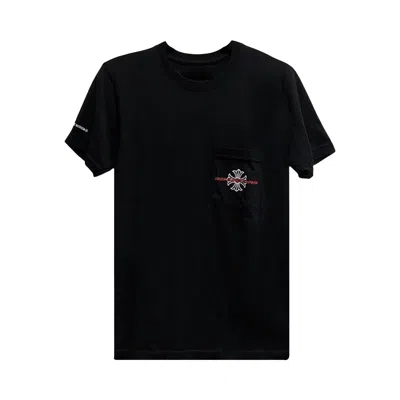 Pre-owned Chrome Hearts Guns N' Roses Pocket Tee 'black' | Men's Size Xl