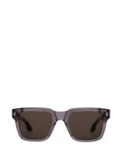 Chrome Hearts Halllamanass Square-frame Sunglasses In Grey
