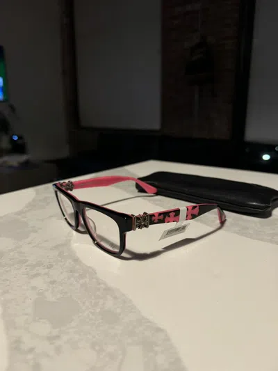 Pre-owned Chrome Hearts Hard Frame In Black/pink