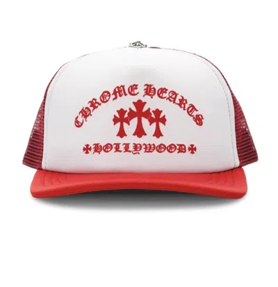 Pre-owned Chrome Hearts Hat / Cap King Taco Trucker Red/white