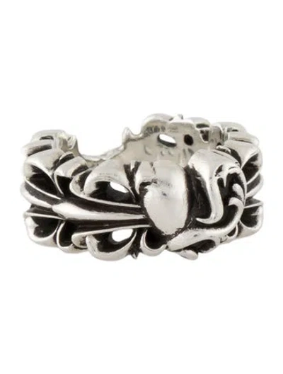 Pre-owned Chrome Hearts Heart Floral Ring In Multi