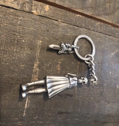 Chrom hearts joe foti ボールチェーンストラップ Pre-owned Chrome Hearts Hearts Joe Foti Key Chain In Silver | ModeSens