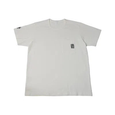 Chrome Hearts Heavyweight Embroidered Eye Chart Pocket T-shirt White In Gray