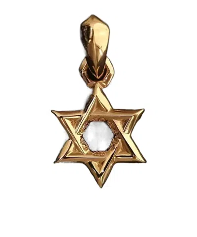 Chrome Hearts Hexagram Pendant In Burgundy