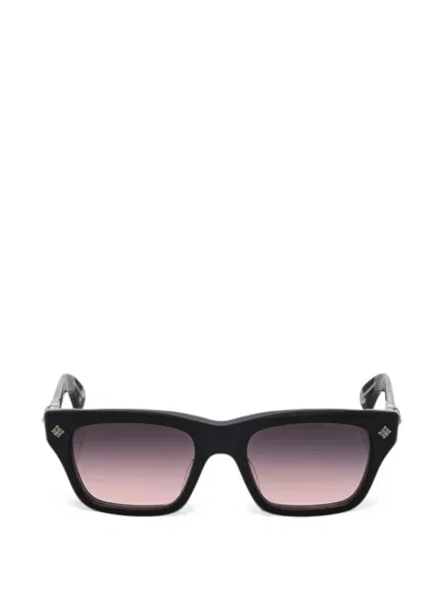 Chrome Hearts Hollyweird Rectangle-frame Sunglasses In Black