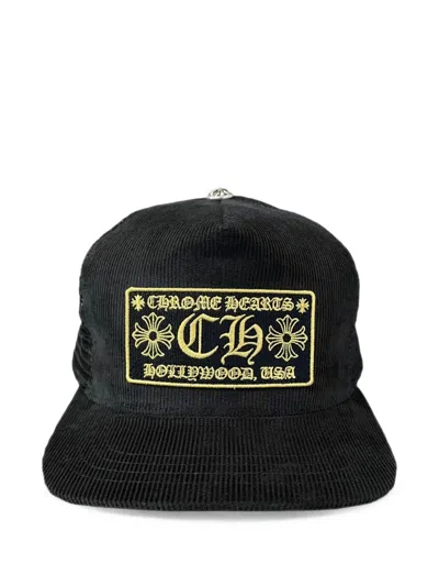 Chrome Hearts Hollywood Corduroy Trucker Hat In Black