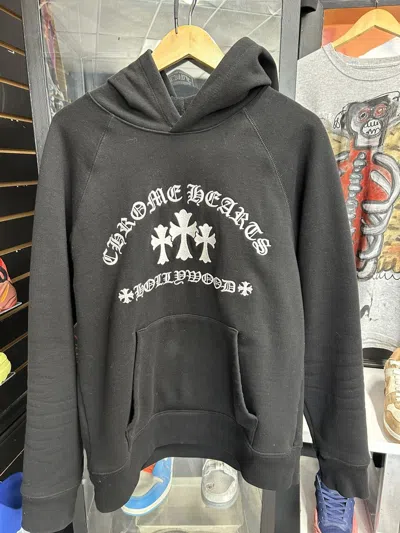 Pre-owned Chrome Hearts Hollywood Embroidered Hoodie In Black