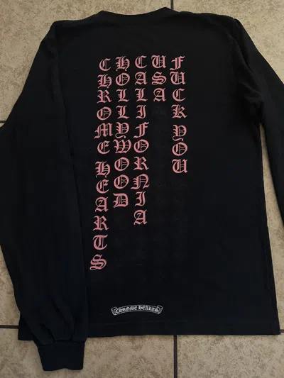 Pre-owned Chrome Hearts Hollywood Longsleeve In Black