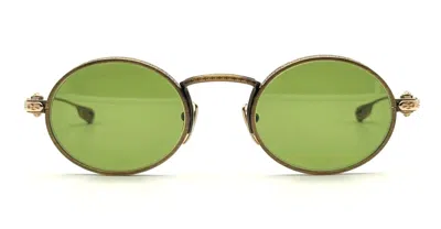 CHROME HEARTS HONEY DIPPED - ANTIQUE GOLD SUNGLASSES