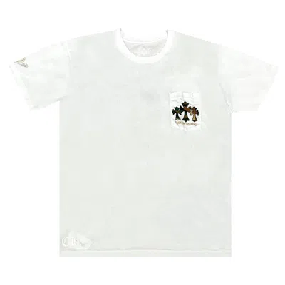 Pre-owned Chrome Hearts Horse Shoe Logo Pocket T-shirt 'white/camo'