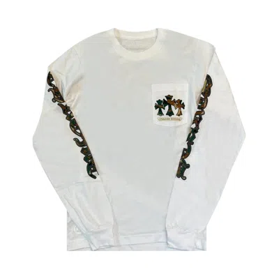 Pre-owned Chrome Hearts Horse Shoe Long-sleeve T-shirt 'white/camo'