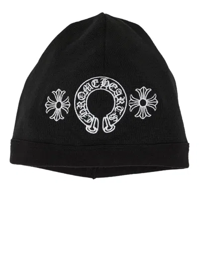Chrome Hearts Horseshoe Beanie Hat In Black