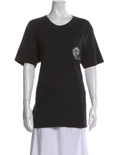 Pre-owned Chrome Hearts Horseshoe Logo Aspen Exclusive Graphic Print T-shirt In Black