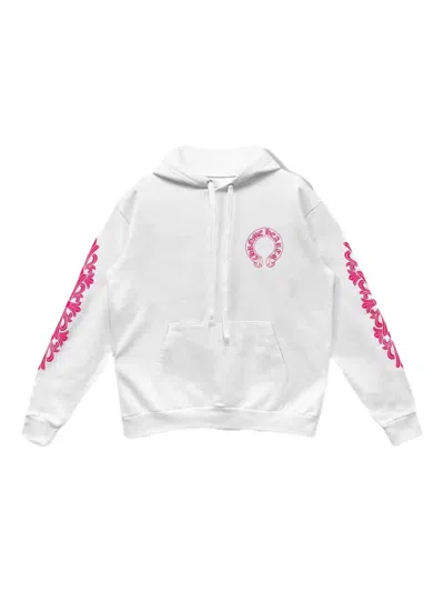 Chrome Hearts Horseshoe-logo Graphic Hoodie In White