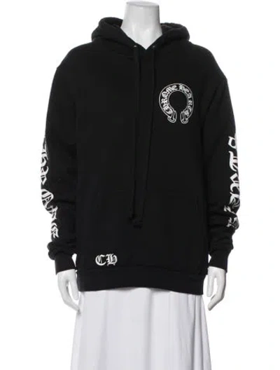 Pre-owned Chrome Hearts Horseshoe Logo Graphic Print Sweater In Black