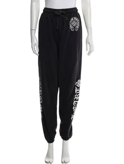 Pre-owned Chrome Hearts Horseshoe Logo Graphic Print Sweatpants In Blue
