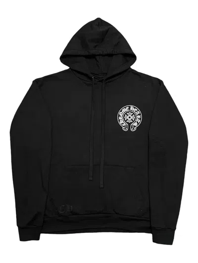 Chrome Hearts Horseshoe-logo Hoodie In Black