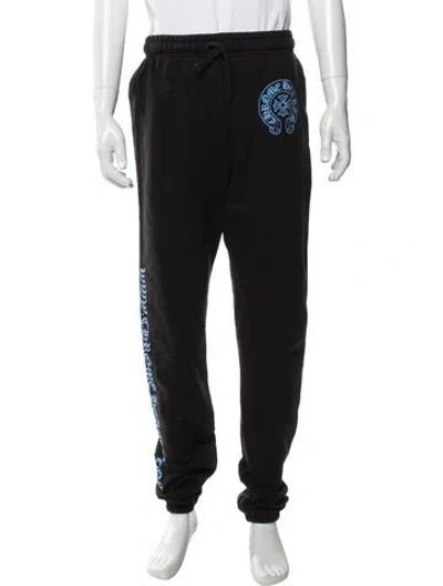 Pre-owned Chrome Hearts Horseshoe Logo Joggers In Black