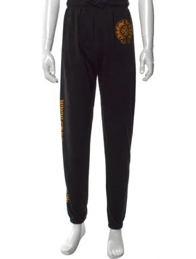 Pre-owned Chrome Hearts Horseshoe Logo Joggers In Black