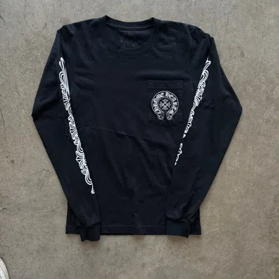 Pre-owned Chrome Hearts Horseshoe Logo L/s Black
