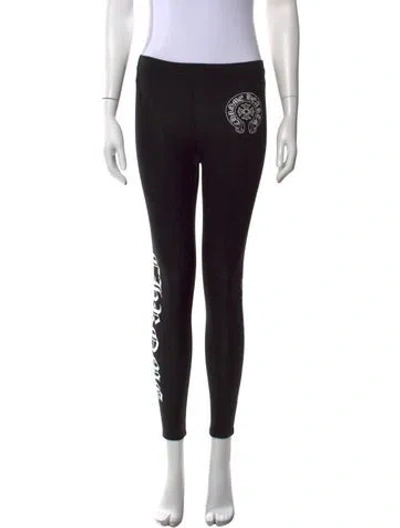 Pre-owned Chrome Hearts Horseshoe Logo Skinny Leg Pants In Black