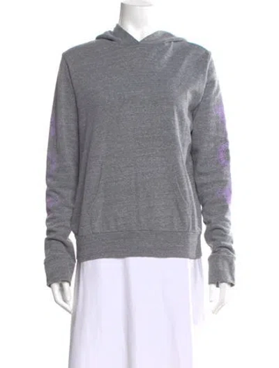 Pre-owned Chrome Hearts Horseshoe Logo Tie Neck Sweater In Gray