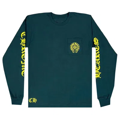 Pre-owned Chrome Hearts Horseshoe Long-sleeve 'green/yellow'