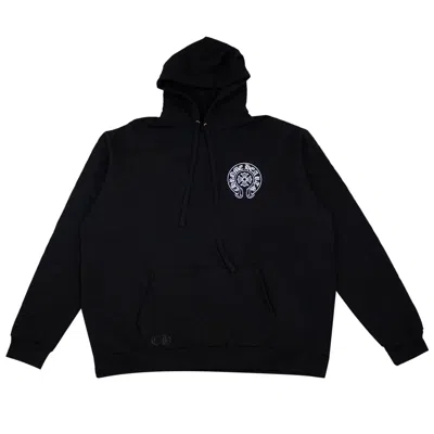 Pre-owned Chrome Hearts Horseshoe Pullover Hoodie 'black/white' | Men's Size Xl