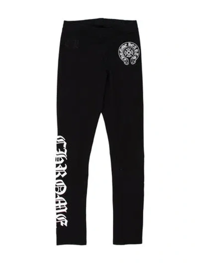 Pre-owned Chrome Hearts Horseshoe Skinny Leg Pants In Black