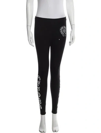 Pre-owned Chrome Hearts Horseshoe Skinny Leg Pants In Black