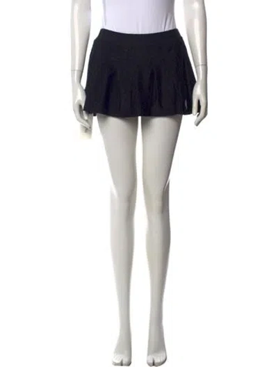 Pre-owned Chrome Hearts Horseshoe Tennis Mini Shorts In Black