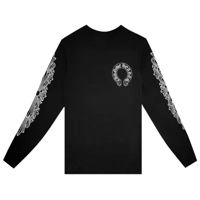 Pre-owned Chrome Hearts Horseshoe Thermal Waffle T-shirt 'black' | Men's Size L