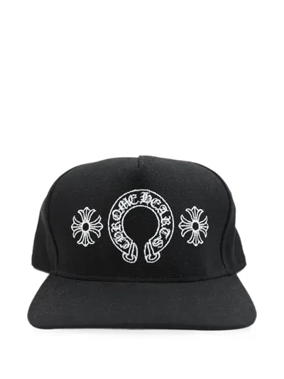 Chrome Hearts Horseshoe-embroidered Baseball Hat In Black