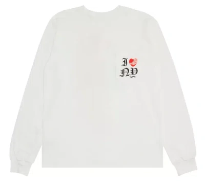 Pre-owned Chrome Hearts I Heart Ny Long Sleeve Tee Shirt White