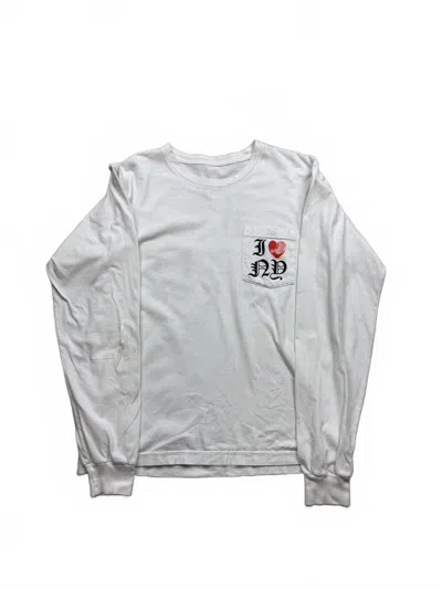 Pre-owned Chrome Hearts I Love Ny Longsleeve In White