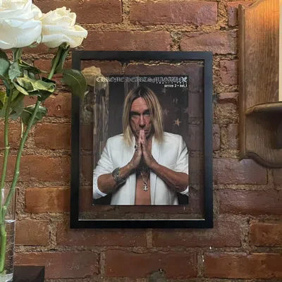 Pre-owned Chrome Hearts Iggy Pop Cover Poster In Black