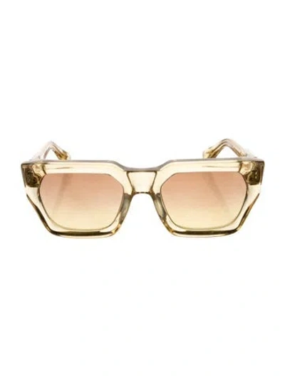 Pre-owned Chrome Hearts Jelly & Jam Square Sunglasses In Gold