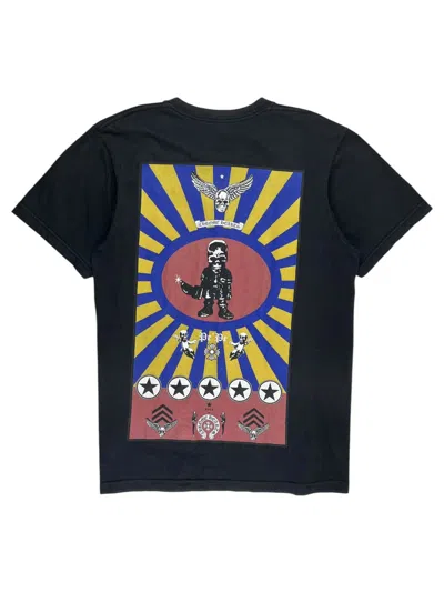 Pre-owned Chrome Hearts Joe Foti Skull Pepe Dagger Logo Tshirt Black