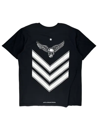 Pre-owned Chrome Hearts Joe Foti Wing Skull Arrows Tshirt Black