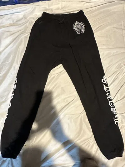 Pre-owned Chrome Hearts Joggers In Black