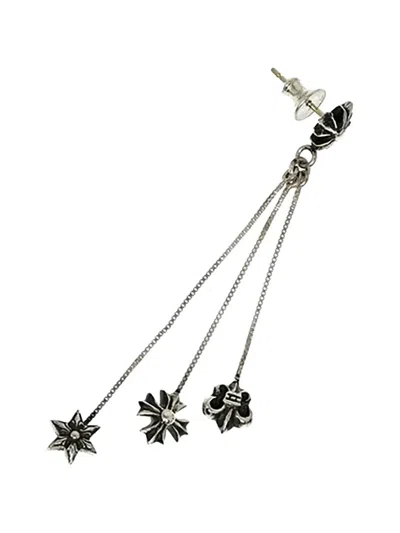 Chrome Hearts Jojo Three-drop Earring In Metallic
