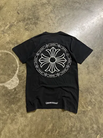 Pre-owned Chrome Hearts Jumbo Cross Stamp Tee In Black