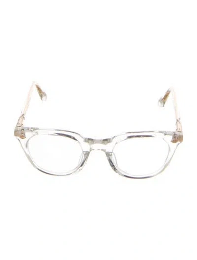 Pre-owned Chrome Hearts Just In Cat-eye Eyeglasses In Clear